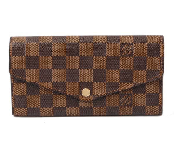 l 16 0029 1 Louis Vuitton Portefeuille Sara Damier Wallet Brown