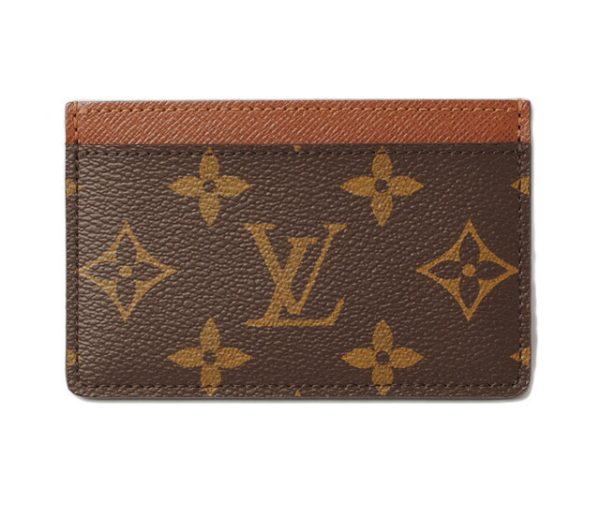 l 16 0033 1 Louis Vuitton Porto Carte Card Case Monogram Brown