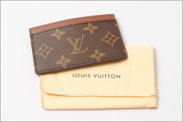 l 16 0033 5 Louis Vuitton Porto Carte Monogram Card Case Brown