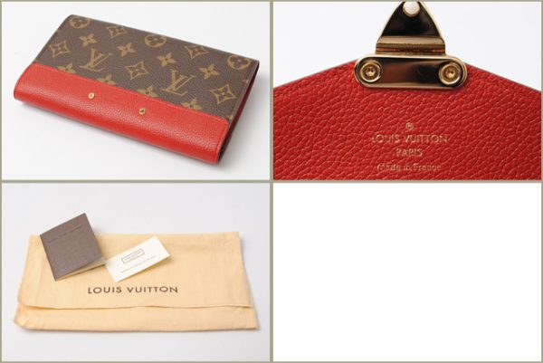 l 16 0034 3 Louis Vuitton Portefeuille Pallas Monogram Wallet Brown