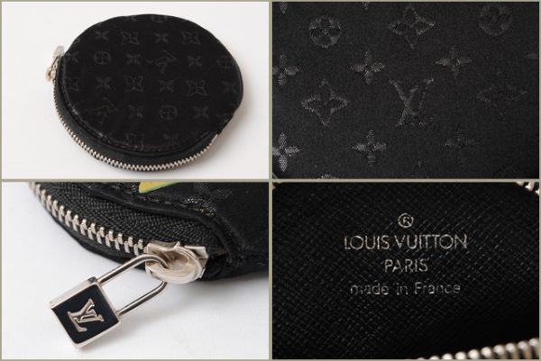 l 16 0048 2 Louis Vuitton Monogram Satin Coin Case Brown