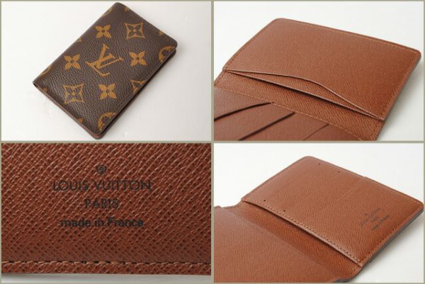 l 16 0063 2 Louis Vuitton Organizer de Poche Monogram Card Case Brown