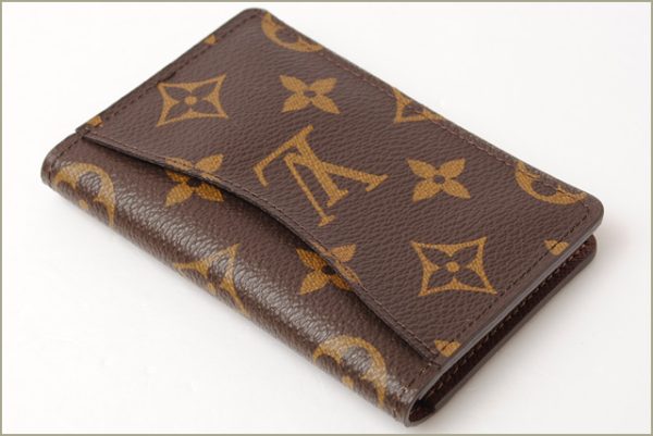 l 16 0063 3 Louis Vuitton Organizer de Poche Monogram Card Case Brown