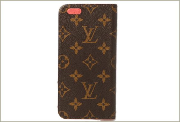 l 16 0073 2 Louis Vuitton iPhone Folio Monogram Phone Case Red