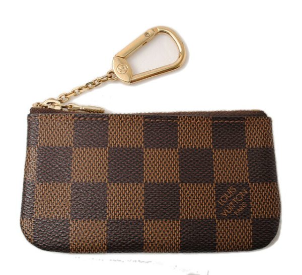 l 16 0083 1 Louis Vuitton Pochette Clé Damier Coin Brown