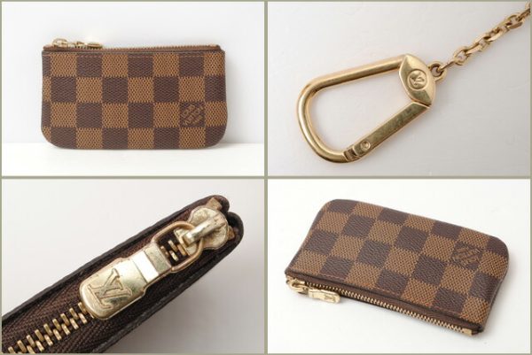 l 16 0083 2 Louis Vuitton Pochette Clé Damier Coin Brown