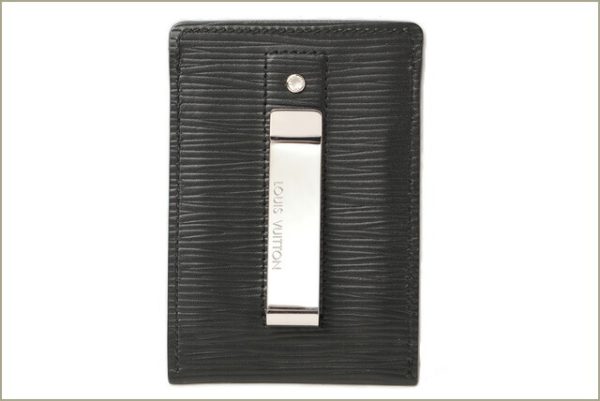 l 16 0084 3 Louis Vuitton Porto Carte Card Case Epi Noir