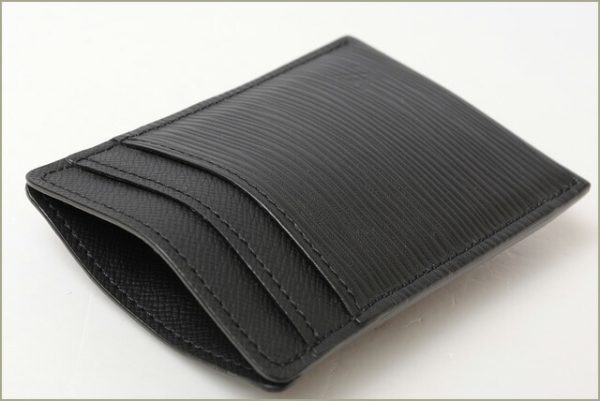 l 16 0084 6 Louis Vuitton Porto Carte Card Case Epi Noir