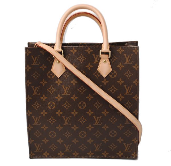 l 16 0085 1 Louis Vuitton Sac Plat PM Handbag Monogram Brown