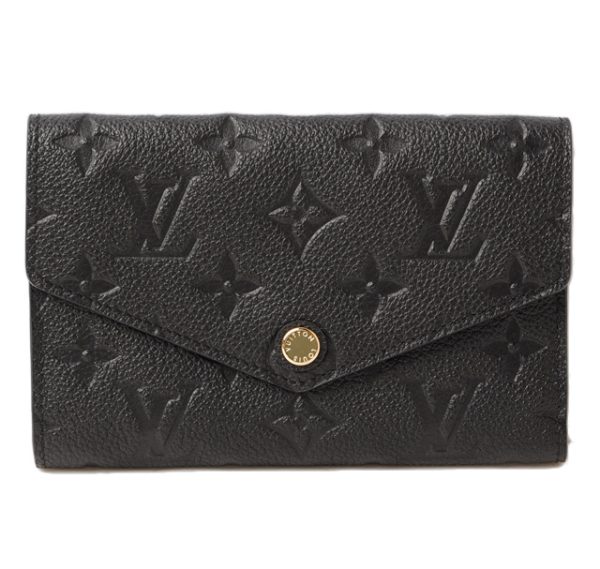 l 16 0086 1 Louis Vuitton Portefeuil Curieuse Empreinte Wallet Black