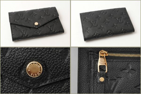 l 16 0086 2 Louis Vuitton Portefeuil Curieuse Empreinte Wallet Black