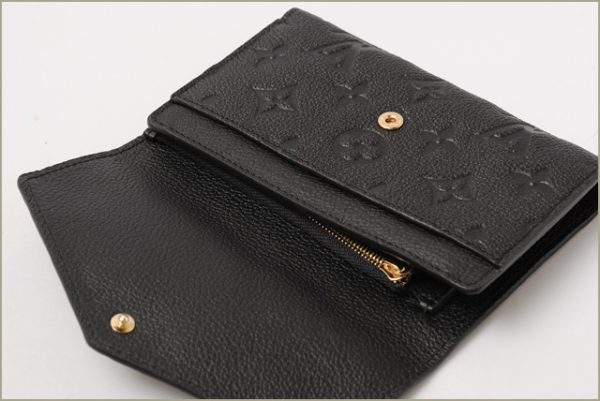 l 16 0086 5 Louis Vuitton Portefeuil Curieuse Empreinte Wallet Black