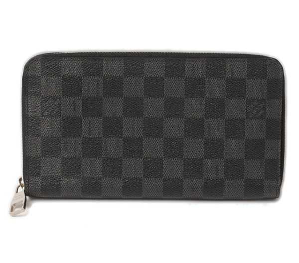 l 16 0092 1 Louis Vuitton Zippy Organizer Wallet Damier Graphite Black