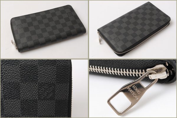 l 16 0092 2 Louis Vuitton Zippy Organizer Wallet Damier Graphite Black