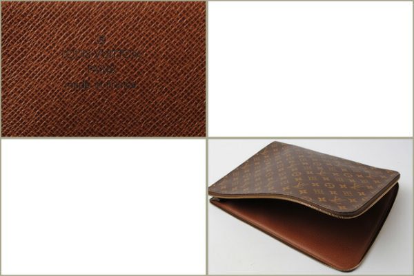 l 16 0104 6 Louis Vuitton Posh Document Bag Monogram Brown