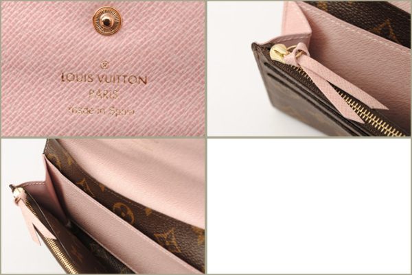 l 16 0107 4 Louis Vuitton Portefeuille Emily Wallet Monogram Pink