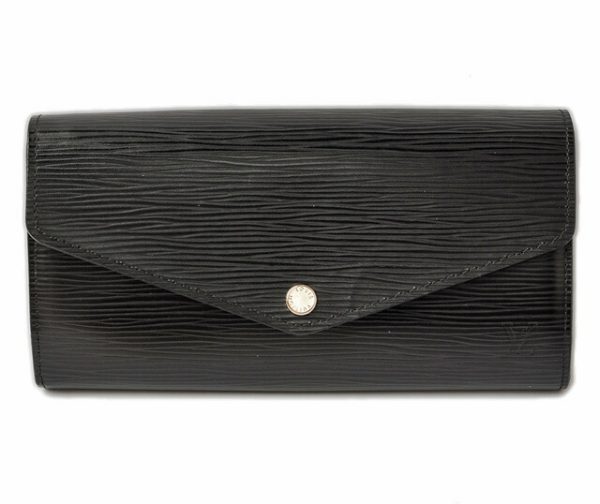 l 16 0108 1 Louis Vuitton Sala Wallet Long Epi Noir