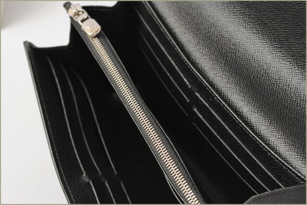 l 16 0108 4 Louis Vuitton Sala Wallet Long Epi Noir