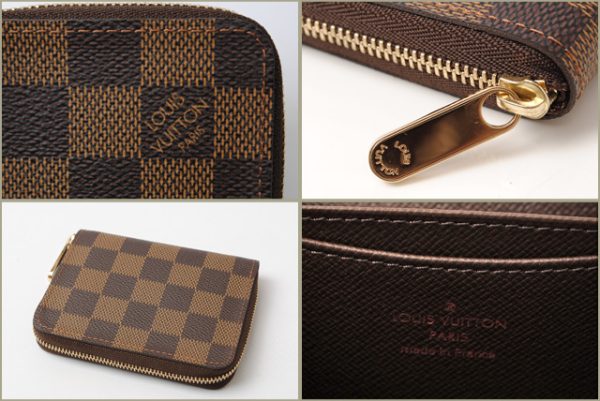 l 16 0109 2 Louis Vuitton Zippy Coin Coin Case Damier Brown