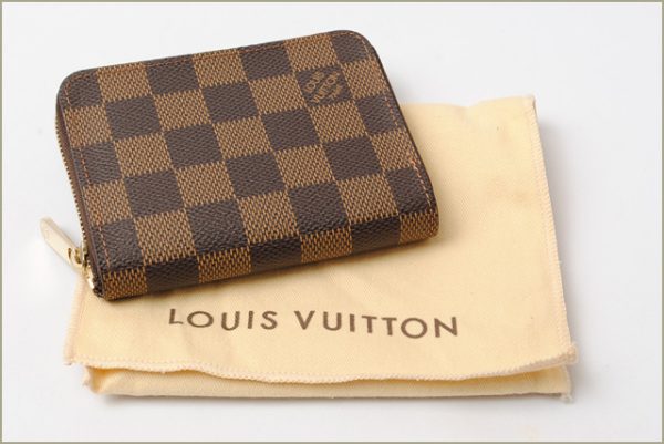 l 16 0109 4 Louis Vuitton Zippy Coin Coin Case Damier Brown