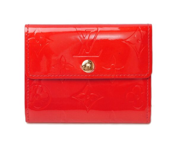 l 16 0113 1 Louis Vuitton Ludlow Coin Case Vernis Rouge