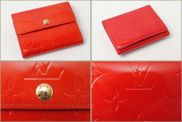 l 16 0113 2 Louis Vuitton Ludlow Coin Case Vernis Rouge