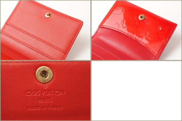 l 16 0113 5 Louis Vuitton Ludlow Coin Case Vernis Rouge