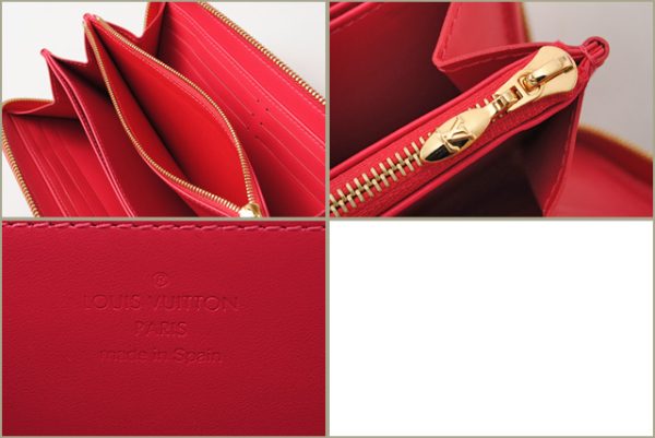 l 16 0114 4 Louis Vuitton Zippy Wallet Long Vernis Hot Pink