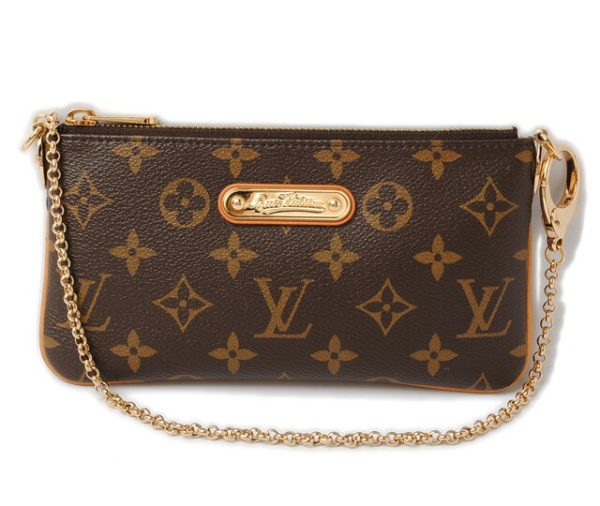 l 16 0120 1 Louis Vuitton Pochette Mila MM Accessory Pouch Monogram Brown