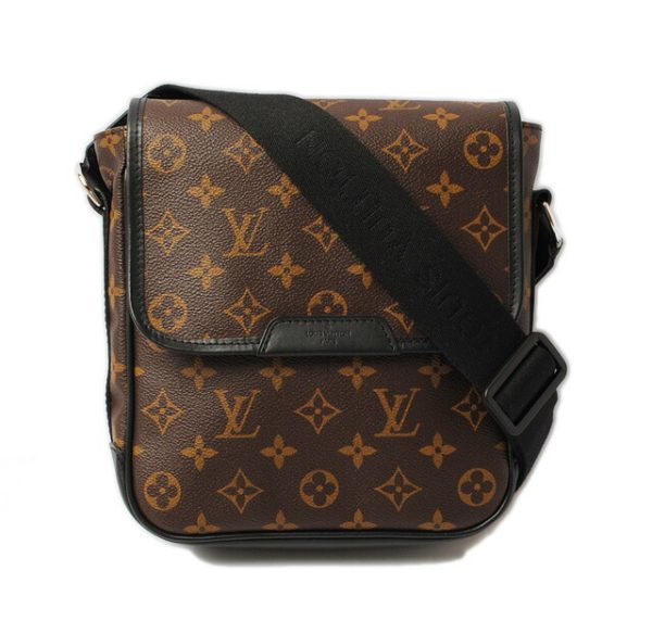 l 16 0124 1 Louis Vuitton Bus PM Monogram Macassar Shoulder Bag Brown