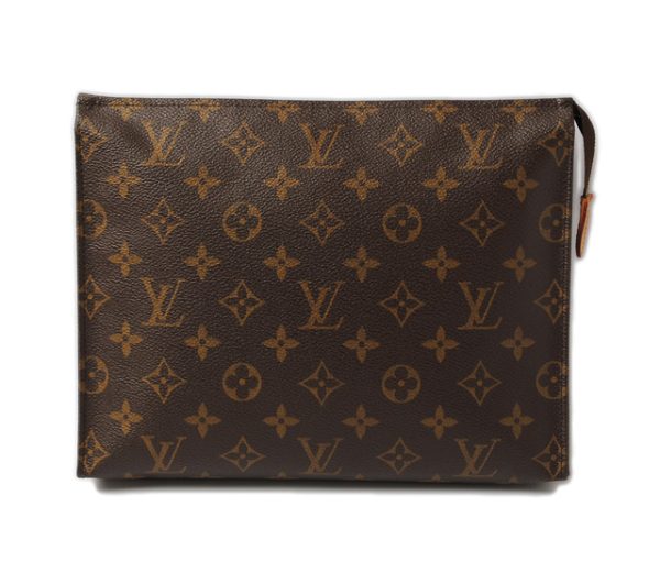 l 16 0140 1 Louis Vuitton Pochette Toilette Monogram Pouch Brown