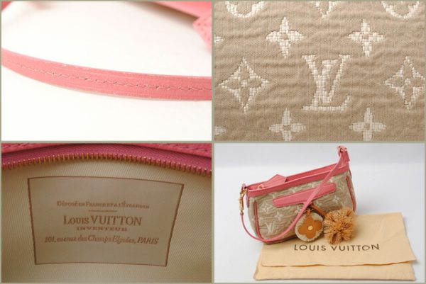 l 16 0142 5 Louis Vuitton Pochette Accessoire Pouch Monogram Rose