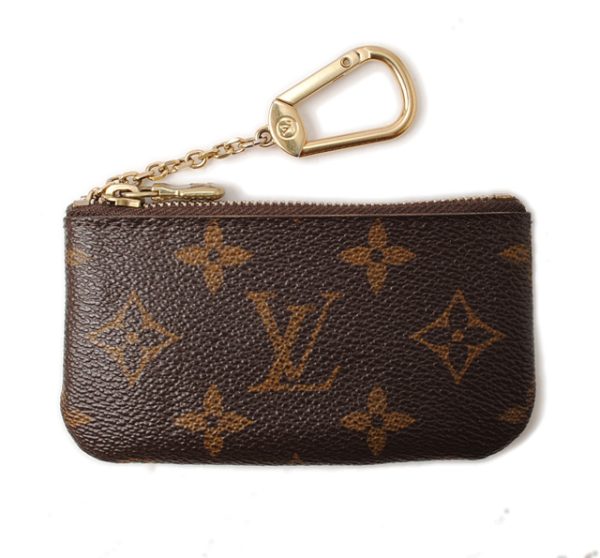 l 16 0149 1 Louis Vuitton Pochette Clé Coin Case Monogram Brown