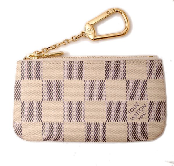 l 16 0151 1 Louis Vuitton Pochette Clé Coin Case Damier Azur