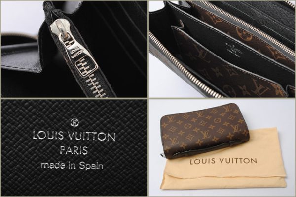 l 16 0156 4 Louis Vuitton Zippy XL Wallet Long Monogram Black