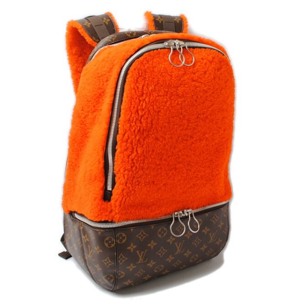 l 16 0173 1 Louis Vuitton Fleece Pack Monogram Backpack Brown