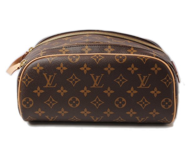 l 16 0174 1 Louis Vuitton True Toilet Pouch Monogram Brown