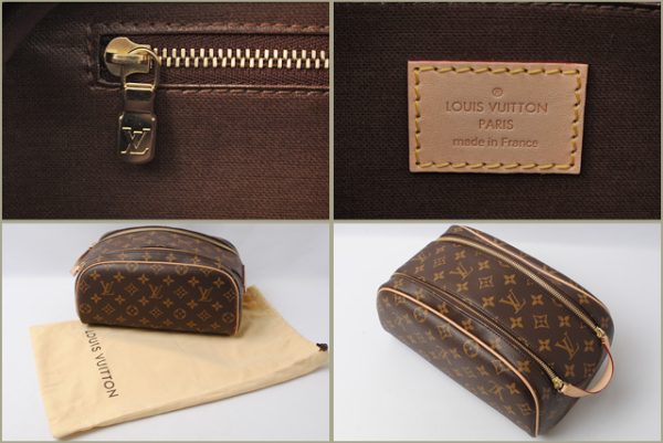 l 16 0174 6 Louis Vuitton True Toilet Pouch Monogram Brown