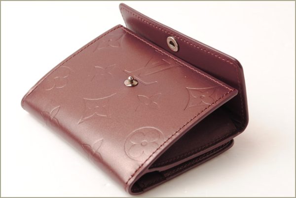 l 16 0184 3 Louis Vuitton Ludlow Coin Case Monogram Purple