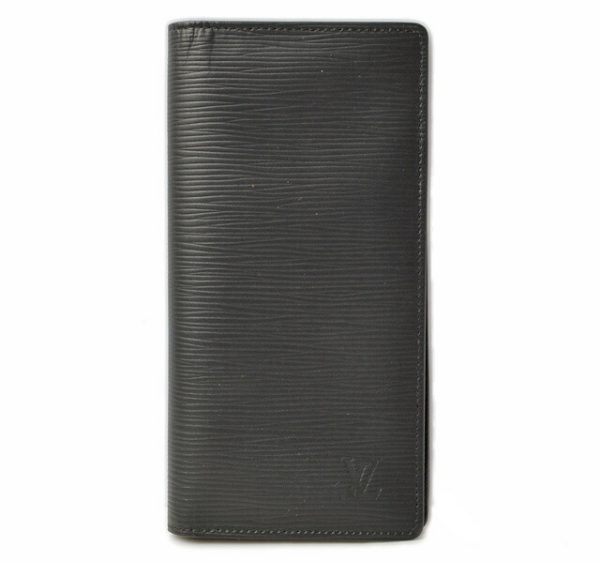 l 16 0188 1 Louis Vuitton Portefeuille Brother Epi Wallet Black