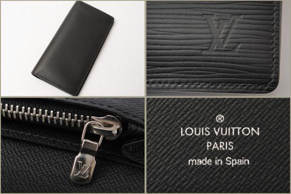 l 16 0188 3 Louis Vuitton Brother Wallet Long Epi Noir