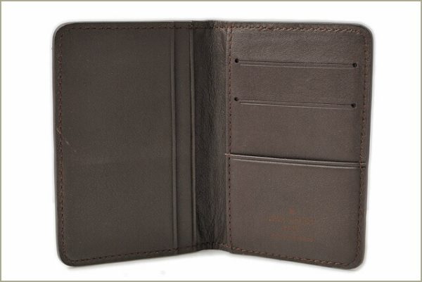 l 16 0190 2 Louis Vuitton Organizer de Poche Utah Card Case Brown