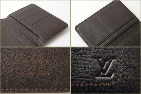 l 16 0190 4 Louis Vuitton Organizer de Poche Utah Card Case Brown