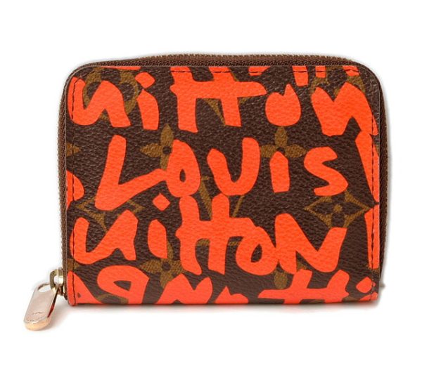 l 16 0200 1 Louis Vuitton Zippy Coin Monogram Graffiti Coin Case Orange