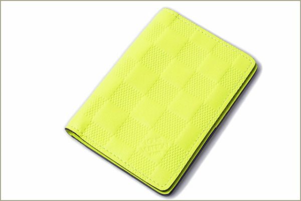 l 16 0201 2 Louis Vuitton Organizer de Poche Damier Infini Card Case Yellow