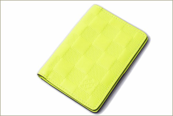 l 16 0201 2 Louis Vuitton Organizer de Poche Card Case Damier Infini Jaune