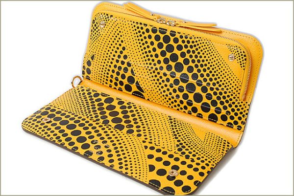 l 16 0203 2 Louis Vuitton Insolitte Wallet Long Monogram Pumpkin Dot Jaune