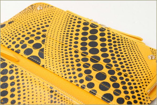 l 16 0203 4 Louis Vuitton Insolitte Wallet Long Monogram Pumpkin Dot Jaune