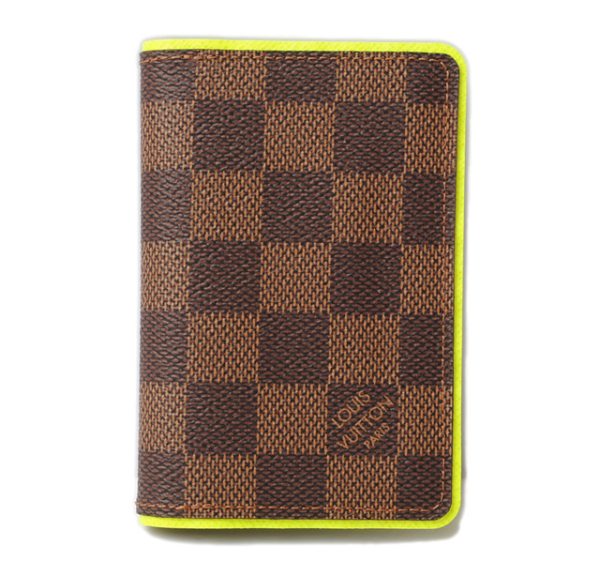 l 16 0204 1 Louis Vuitton Organizer de Poche Card Case Damier Jaune