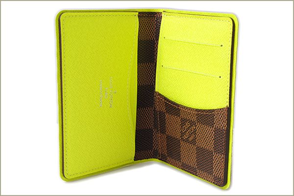 l 16 0204 2 Louis Vuitton Organizer de Poche Card Case Damier Jaune